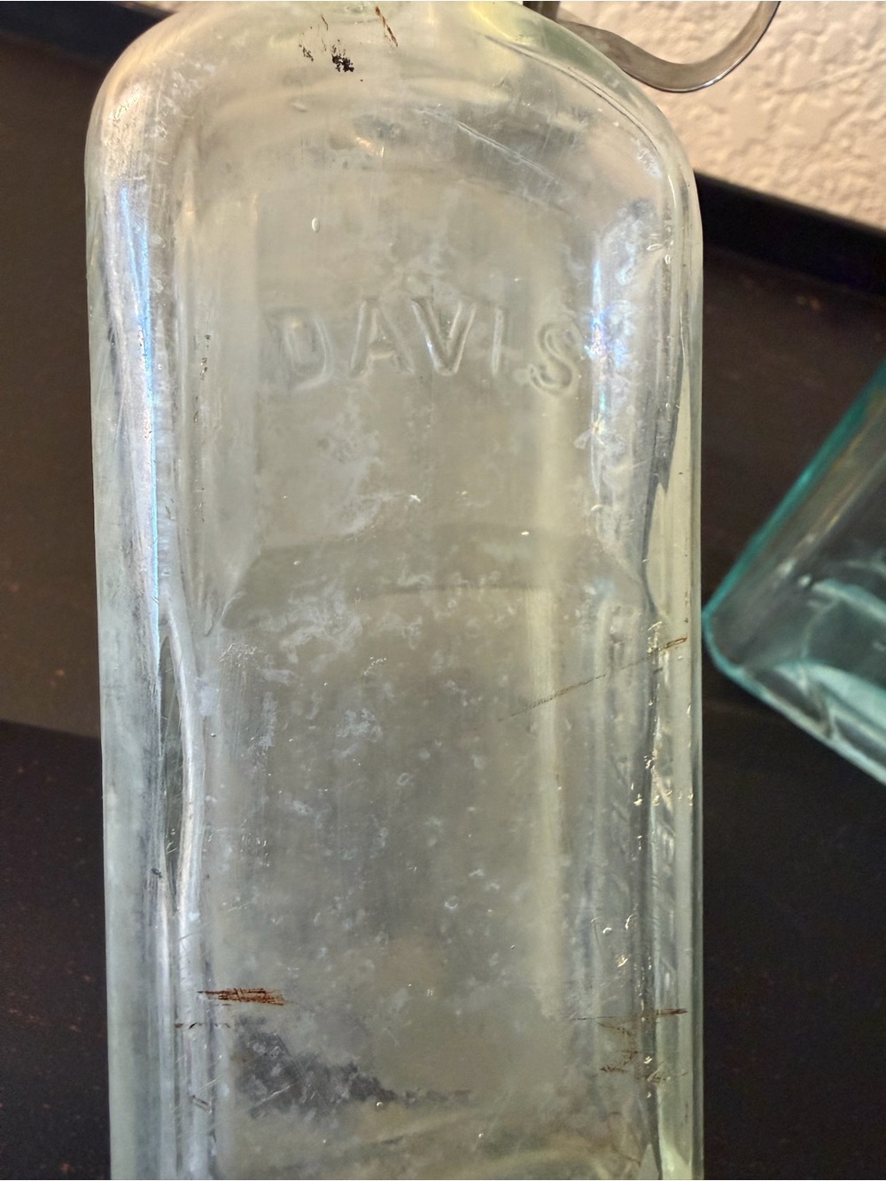 Vintage Clear & Aqua Glass Apothecary Bottles - Home Dining Display - Picture 7 of 16